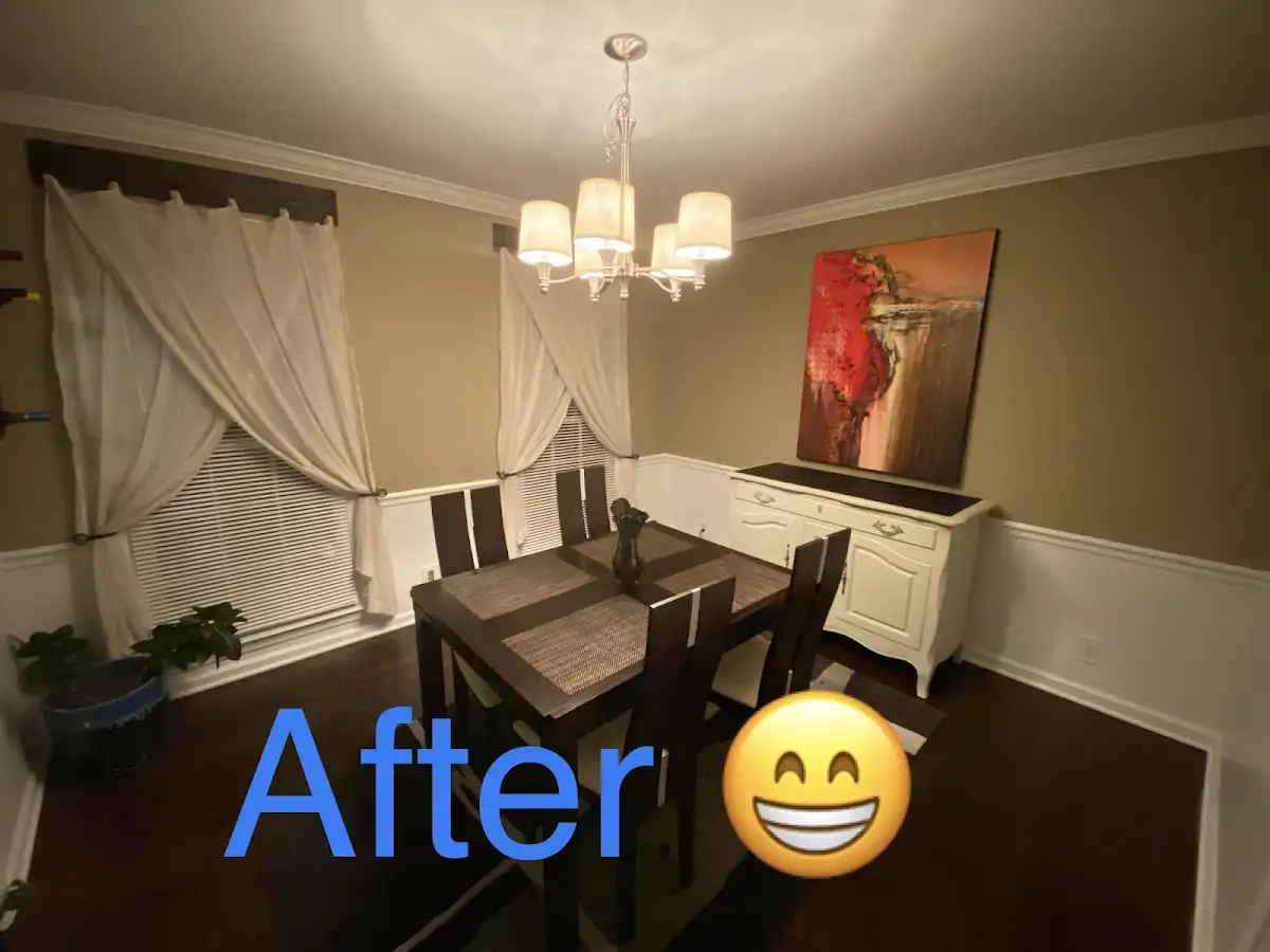 Professional dining room restoration after water damage in Hurricane